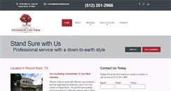 Desktop Screenshot of andersonlaw.com