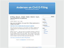 Tablet Screenshot of efile.andersonlaw.net